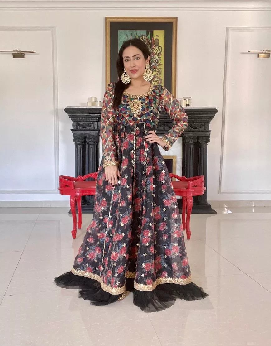 Peacock Anarkali