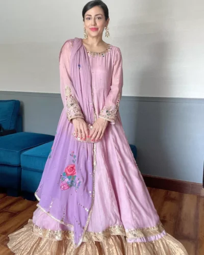 Lilac Anarkali
